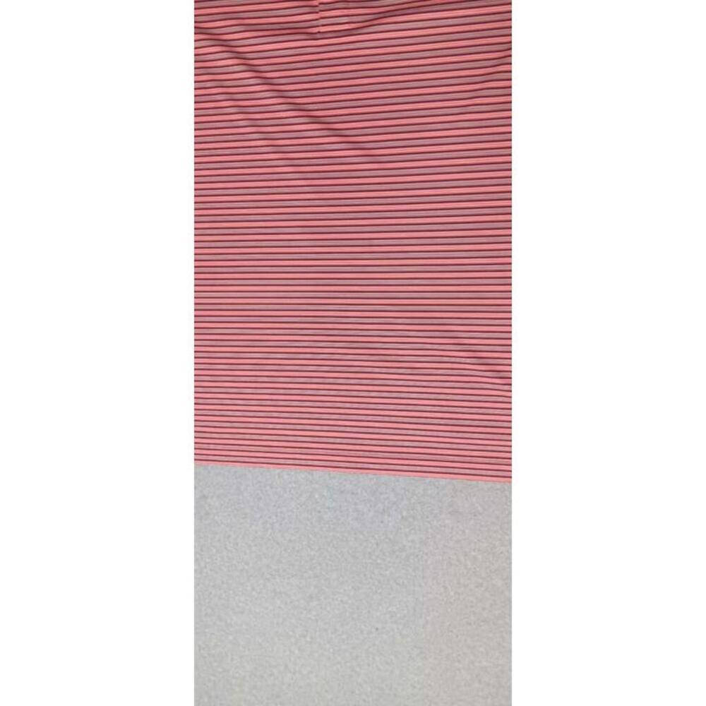 Greg Norman For Tasso Elba Golf Polo Mens Size Large Pink And Black Stripes Play - Picture 6 of 11